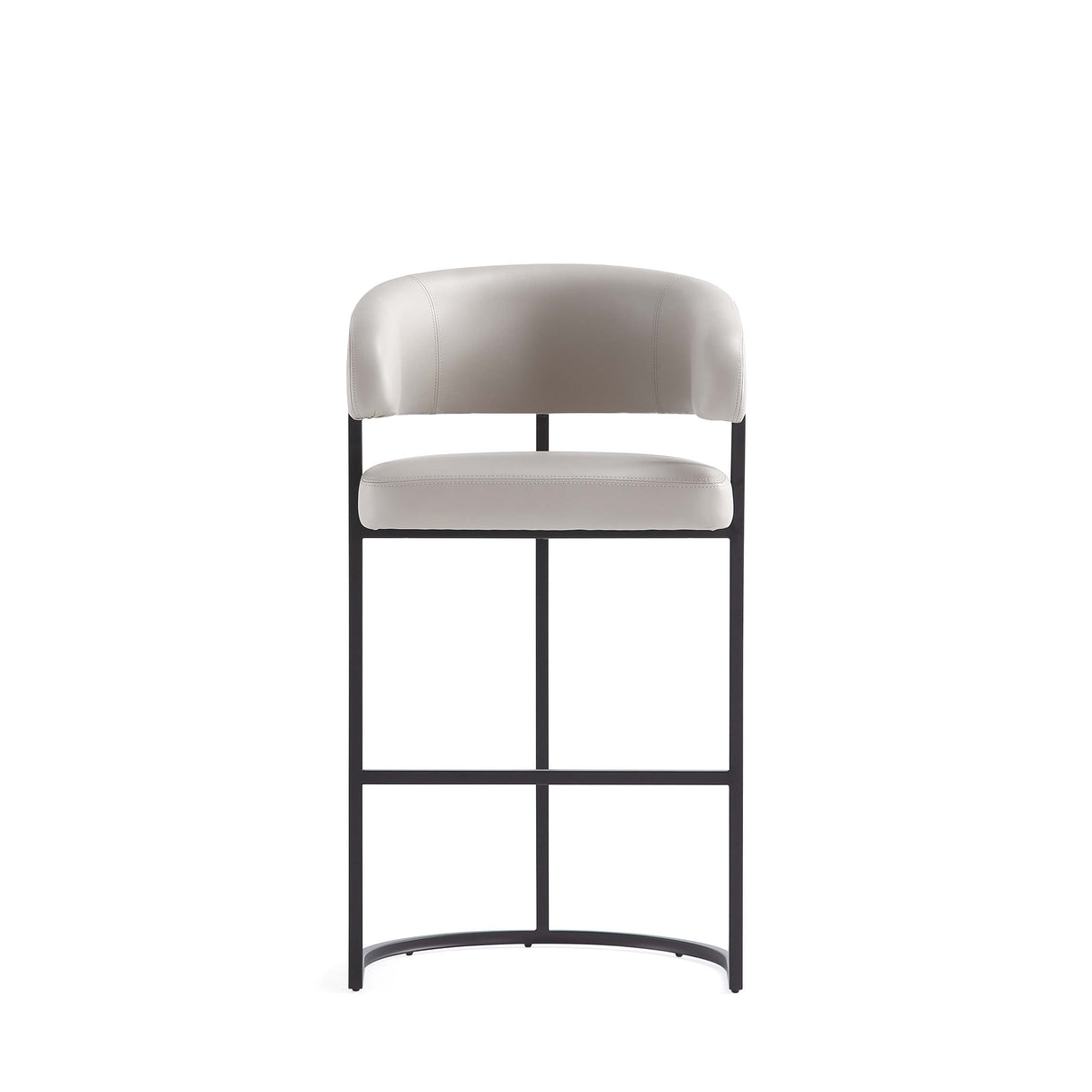 Augusta Barstool in Light Grey (set of 3) by Manhattan Comfort at Eve Furniture