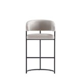 Augusta Barstool in Light Grey (set of 3) by Manhattan Comfort at Eve Furniture