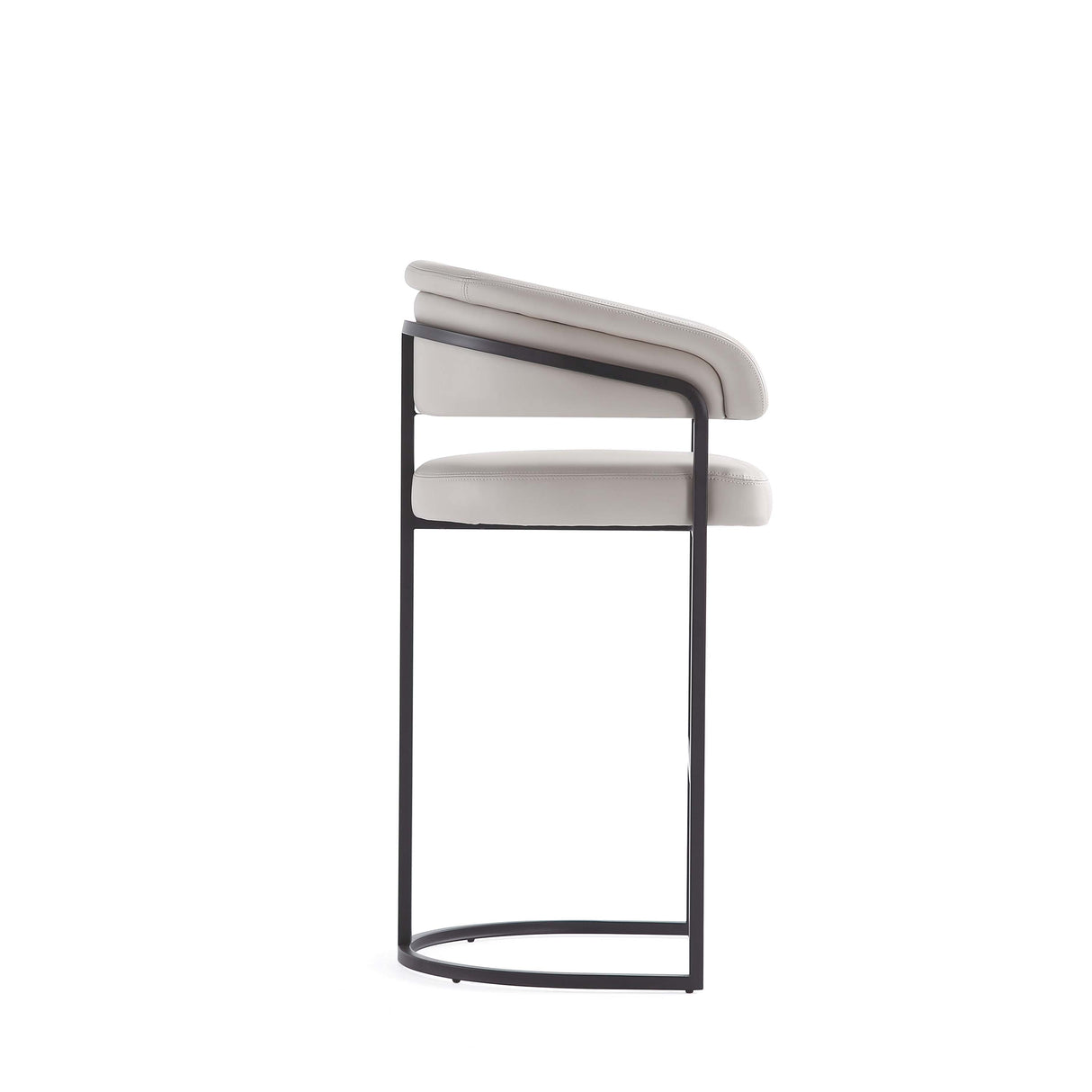 Augusta Barstool in Light Grey (set of 3) by Manhattan Comfort at Eve Furniture