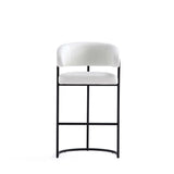 Augusta Barstool in White by Manhattan Comfort at Eve Furniture
