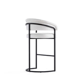 Augusta Barstool in White by Manhattan Comfort at Eve Furniture