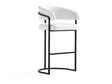 Augusta Barstool in White by Manhattan Comfort at Eve Furniture