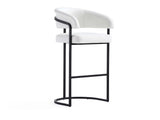 Augusta Barstool in White by Manhattan Comfort at Eve Furniture