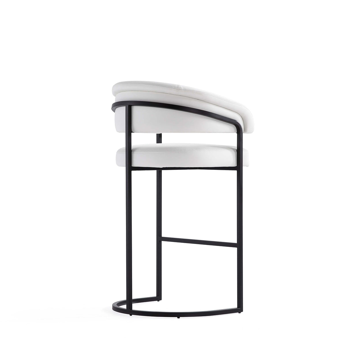 Augusta Barstool in White (set of 2) by Manhattan Comfort at Eve Furniture