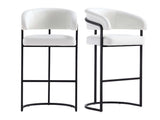 Augusta Barstool in White (set of 2) by Manhattan Comfort at Eve Furniture