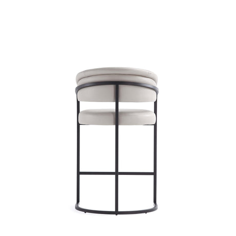 Augusta Counter Stool in Light Grey by Manhattan Comfort at Eve Furniture