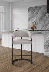 Augusta Counter Stool in Light Grey by Manhattan Comfort at Eve Furniture