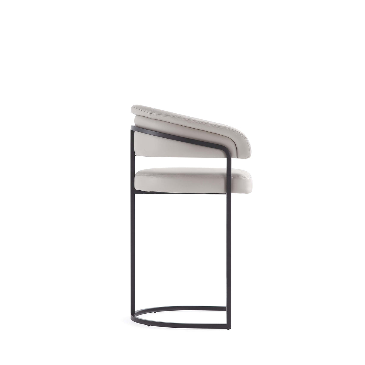 Augusta Counter Stool in Light Grey by Manhattan Comfort at Eve Furniture