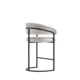 Augusta Counter Stool in Light Grey by Manhattan Comfort at Eve Furniture
