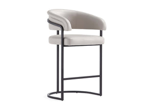 Augusta Counter Stool in Light Grey by Manhattan Comfort at Eve Furniture