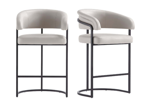 Augusta Counter Stool in Light Grey (set of 2) by Manhattan Comfort at Eve Furniture