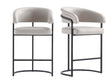 Augusta Counter Stool in Light Grey (set of 2) by Manhattan Comfort at Eve Furniture