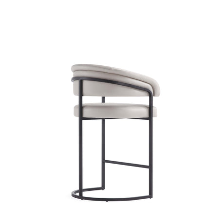 Augusta Counter Stool in Light Grey (set of 3) by Manhattan Comfort at Eve Furniture