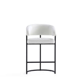 Augusta Counter Stool in White by Manhattan Comfort at Eve Furniture