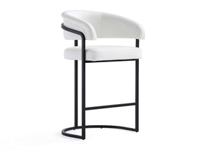 Augusta Counter Stool in White by Manhattan Comfort at Eve Furniture