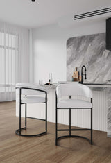 Augusta Counter Stool in White (set of 2) by Manhattan Comfort at Eve Furniture