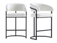 Augusta Counter Stool in White (set of 2) by Manhattan Comfort at Eve Furniture