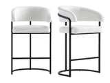 Augusta Counter Stool in White (set of 2) by Manhattan Comfort at Eve Furniture