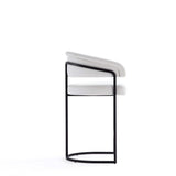 Augusta Counter Stool in White (set of 3) by Manhattan Comfort at Eve Furniture