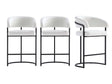 Augusta Counter Stool in White (set of 3) by Manhattan Comfort at Eve Furniture