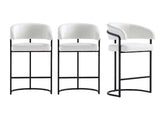 Augusta Counter Stool in White (set of 3) by Manhattan Comfort at Eve Furniture