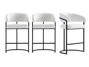 Augusta Counter Stool in White (set of 3) by Manhattan Comfort at Eve Furniture