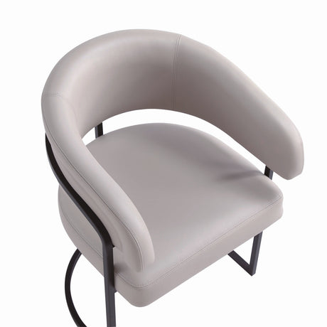 Augusta Dining Chair in Light Grey by Manhattan Comfort at Eve Furniture