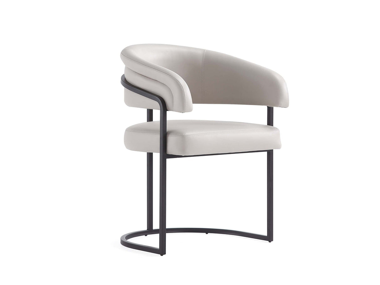 Augusta Dining Chair in Light Grey by Manhattan Comfort at Eve Furniture