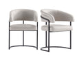 Augusta Dining Chair in Light Grey (set of 2) by Manhattan Comfort at Eve Furniture