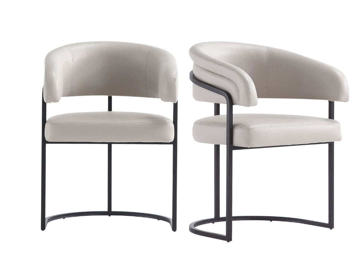 Augusta Dining Chair in Light Grey (set of 2) by Manhattan Comfort at Eve Furniture