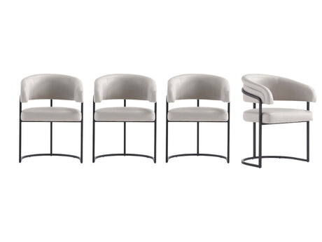 Augusta Dining Chair in Light Grey (set of 4) by Manhattan Comfort at Eve Furniture