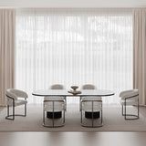 Augusta Dining Chair in Light Grey (set of 6) by Manhattan Comfort at Eve Furniture