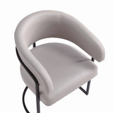 Augusta Dining Chair in Light Grey (set of 6) by Manhattan Comfort at Eve Furniture