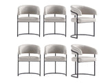 Augusta Dining Chair in Light Grey (set of 6) by Manhattan Comfort at Eve Furniture