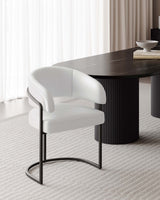Augusta Dining Chair in White by Manhattan Comfort at Eve Furniture