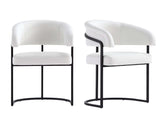 Augusta Dining Chair in White (set of 2) by Manhattan Comfort at Eve Furniture