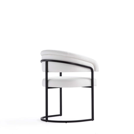 Augusta Dining Chair in White (set of 4) by Manhattan Comfort at Eve Furniture