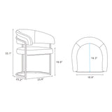 Augusta Dining Chair in White (set of 4) by Manhattan Comfort at Eve Furniture