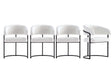 Augusta Dining Chair in White (set of 4) by Manhattan Comfort at Eve Furniture