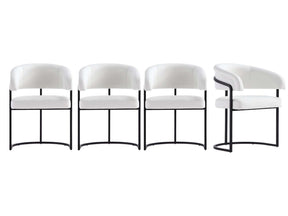 Augusta Dining Chair in White (set of 4) by Manhattan Comfort at Eve Furniture