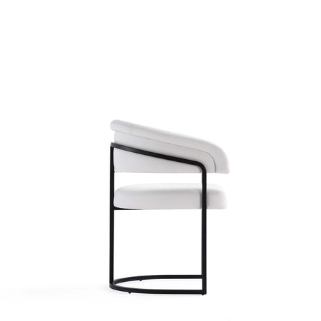 Augusta Dining Chair in White (set of 6) by Manhattan Comfort at Eve Furniture