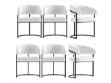 Augusta Dining Chair in White (set of 6) by Manhattan Comfort at Eve Furniture