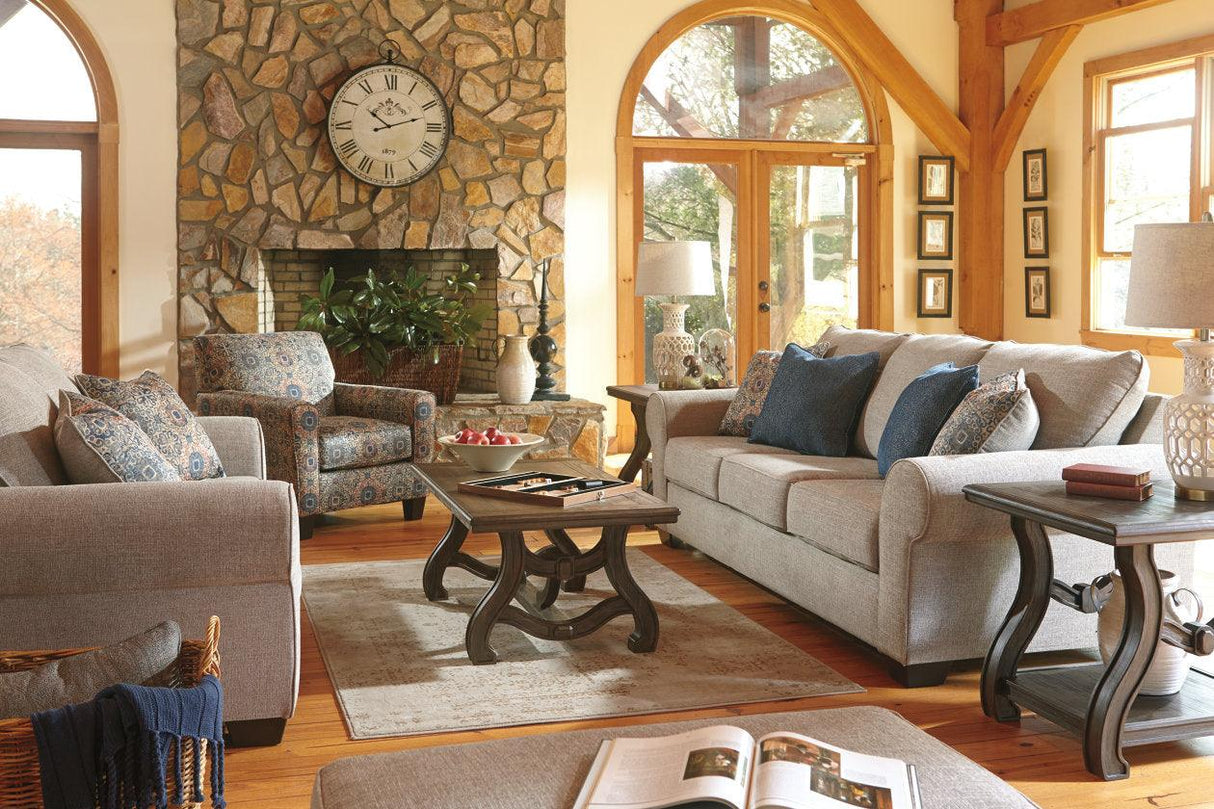 Augustina Antique Black Wall Clock by Ashley at Eve Furniture