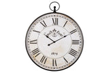 Augustina Antique Black Wall Clock by Ashley at Eve Furniture