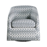 Augustine Blue/White Swivel Chair by Homelegance at Eve Furniture