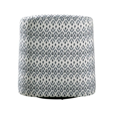 Augustine Blue/White Swivel Chair by Homelegance at Eve Furniture