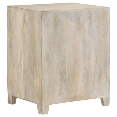 August White Washed 1-Door Accent Cabinet by Coaster at Eve Furniture
