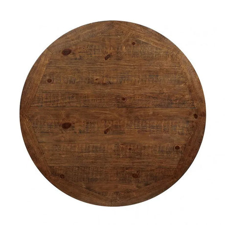 Auletta Rustic/Distressed White, Distressed Dark Oak 5-Piece Dining Room Set by Furniture of America at Eve Furniture