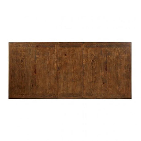 Auletta Rustic/Distressed White, Distressed Dark Oak 7-Piece Dining Room Set by Furniture of America at Eve Furniture