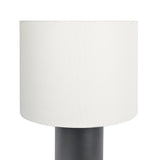 Aura Black Table Lamp with On/Off Switch Black Block Base by Ashcroft Furniture at Eve Furniture